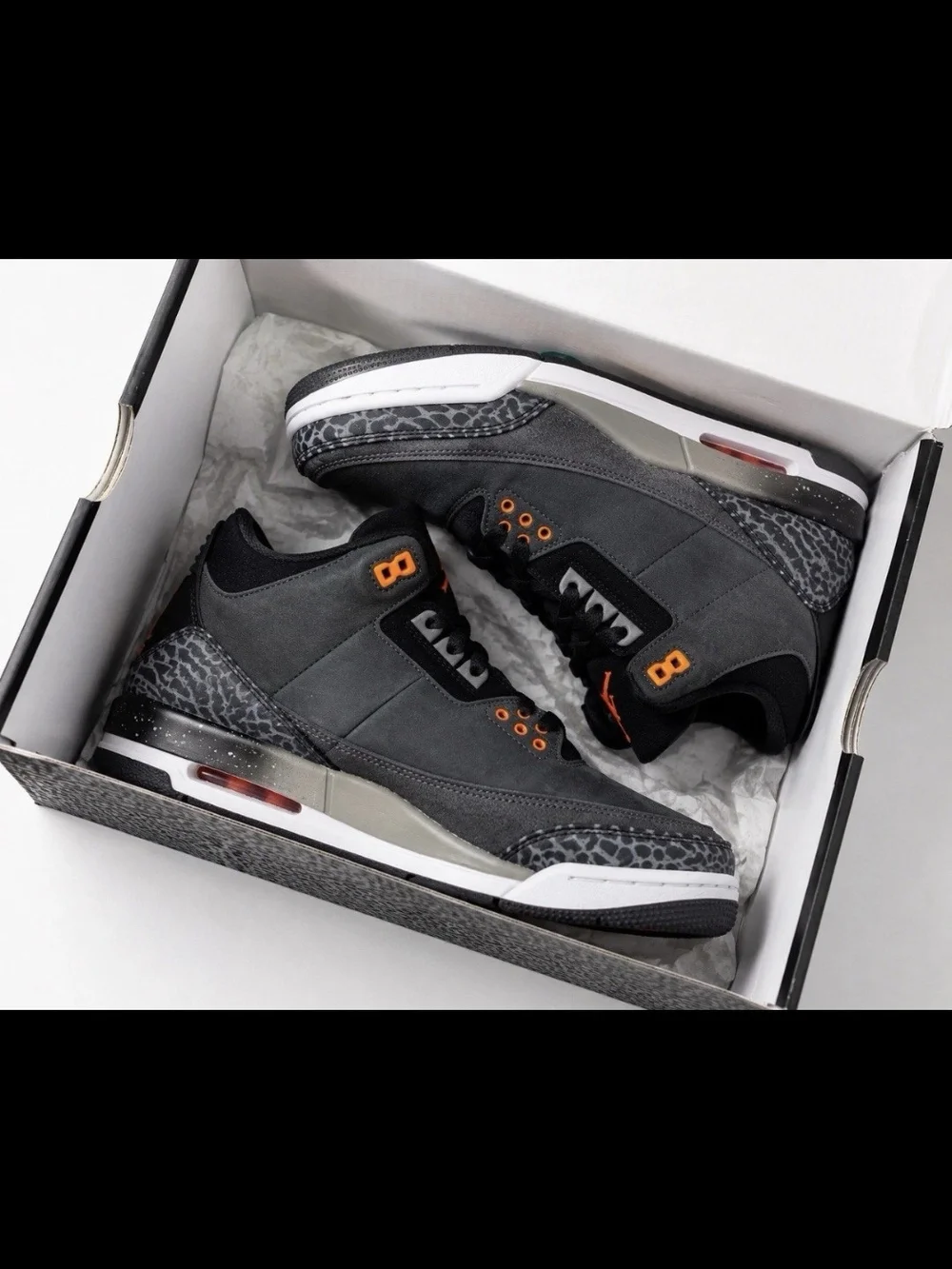 Nike Air Jordan 3 Retro Fear Pack GS 7Y Women’s 8.5 DM0967-080 w/ Box